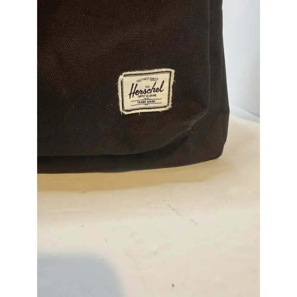 Backpack Herschel Supply Co. Classic Black Front Storage Pocket Woven Label Used
